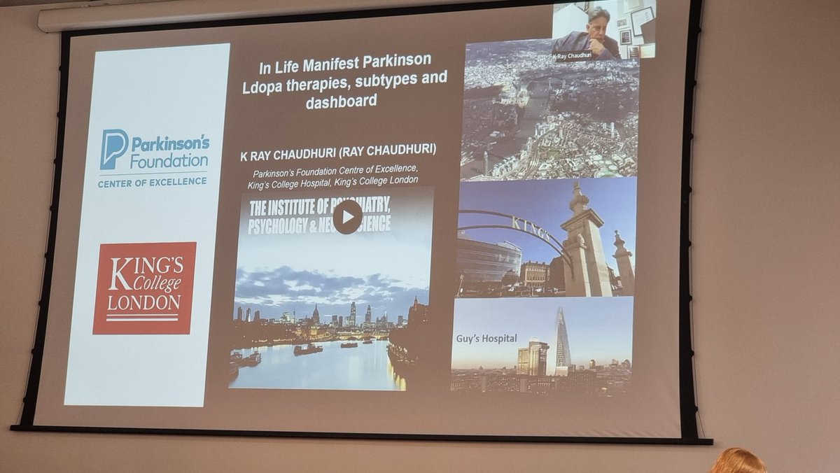 Fantastic and informative presentation from Prof Ray Chaudhuru, discussing non motor  subtypes and dashboard.