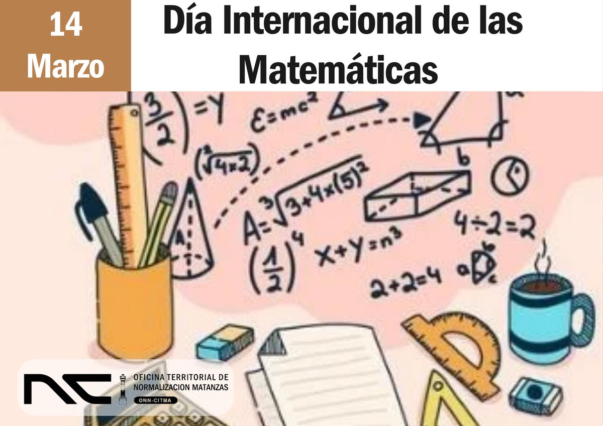 Cada 14 de marzo, el mundo celebra el Día Internacional de la Matemática, que coincide con la conmemoración del nacimiento del genial físico teórico Albert Einstein, considerado el científico más relevante del siglo XX.

#DíaInternacionalDeLasMatemáticas