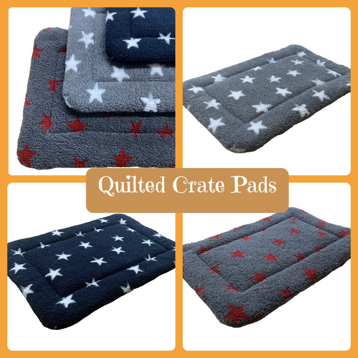 Take 2! We recently realised that for some reason we’d never made our crate pads in our gorgeous stars fleece, so not a new product, not a new fabric, but very much new!! They look so comfy don’t they? 🐾

petnhome.co.uk/quilted-pads-c…

#dogbeds #crates #handmade #dogs #cats #cosypet