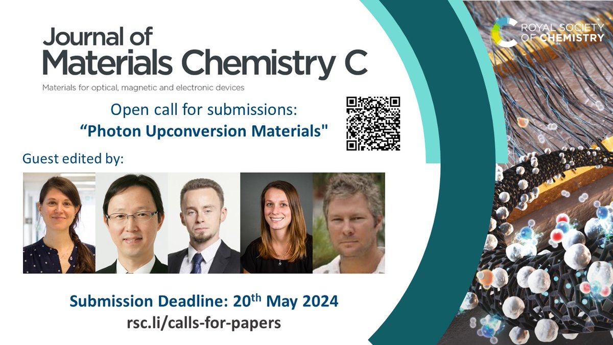 J. Mater. Chem. family (@jmaterchem) on Twitter photo Do you have research on photon upconversion materials? Submit your paper today to our <a href="/JMaterChem/">J. Mater. Chem. family</a> C themed collection! Deadline extended until 20 May! For more details see our blog: blogs.rsc.org/jm/2024/01/18/… Do you have research on photon upconversion materials? Submit your paper today to our <a href="/JMaterChem/">J. Mater. Chem. family</a> C themed collection! Deadline extended until 20 May! For more details see our blog: blogs.rsc.org/jm/2024/01/18/…