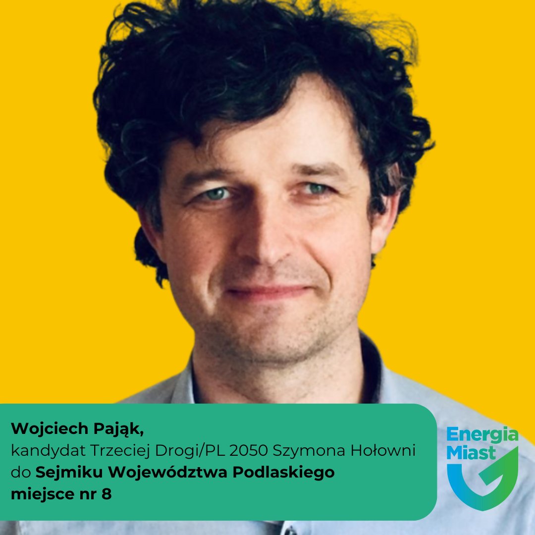 Kolejne polecenie, tym razem z Suwałk: 
Wojciech Pająk - radny z Suwałk - kandydat Trzeciej Drogi do sejmiku - geograf i marketingowiec. Członek Stowarzyszenia Energia Miast i Suwalskiego Ruchu Miejskiego. Od 2014 roku radny Rady Miejskiej w Suwałkach.