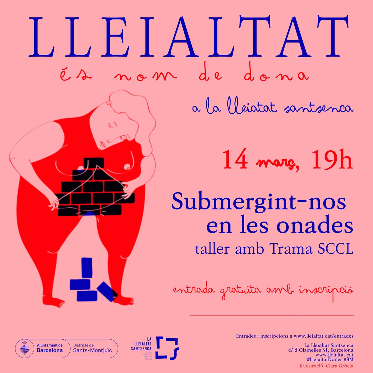 ❤️‍🔥AVUI❤️‍🔥

💜Taller creació col·lectiva "Submergint-nos en les onades" amb <a href="/Trama_cultura/">Trama SCCL</a>

🌊Reflexionarem sobre la relació dels feminismes amb els debats ideològics i polítics actuals i ens endinsarem en les seves onades.  

📆A les 19h! Gratuït >>> 🖇️ formularis.lleialtat.cat/submergintnost…