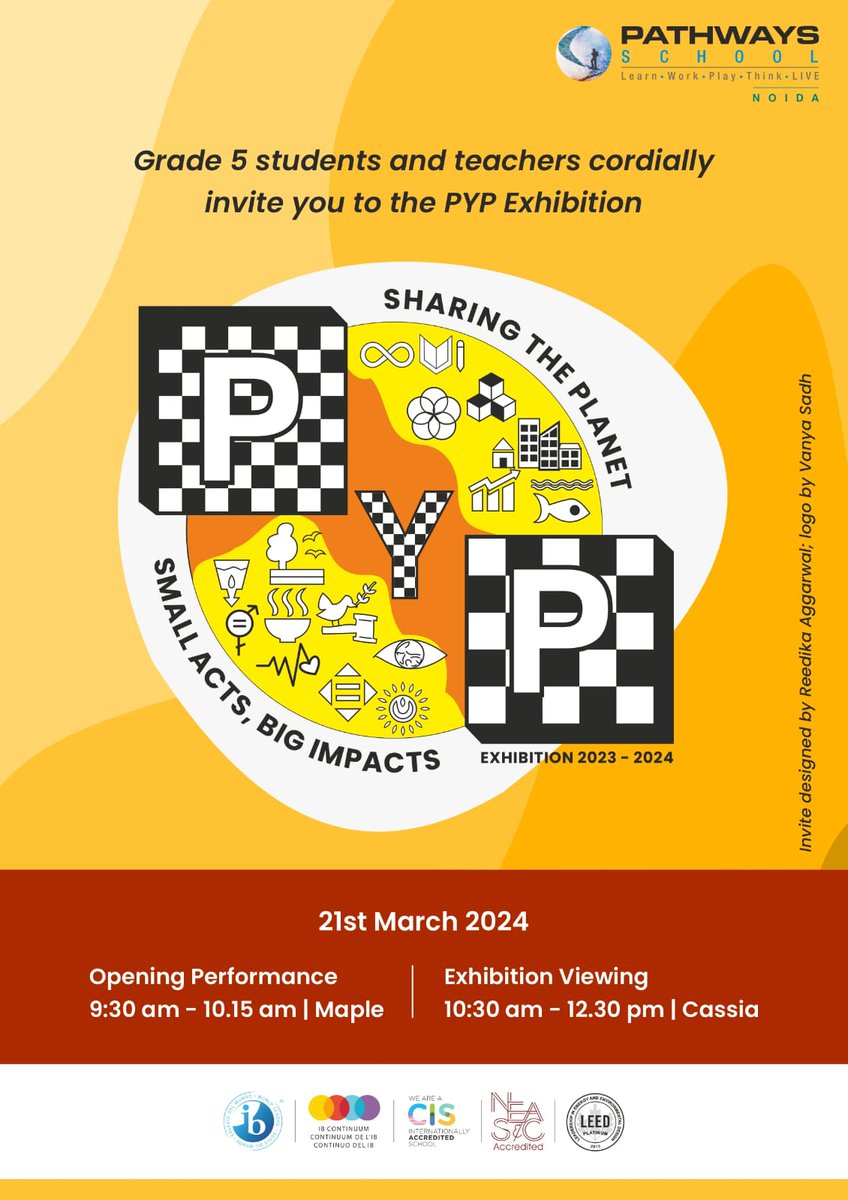 Vandana Parasher (@vandysays) on Twitter photo Through this PYP exhibition, our 5th graders at <a href="/PathwaysNoida/">Pathways School Noida</a> are ready to share how small acts can lead to big impacts when taken with courage, consistency, and conviction.
<a href="/iborganization/">International Baccalaureate</a> #action #exhibition2024 Through this PYP exhibition, our 5th graders at <a href="/PathwaysNoida/">Pathways School Noida</a> are ready to share how small acts can lead to big impacts when taken with courage, consistency, and conviction.
<a href="/iborganization/">International Baccalaureate</a> #action #exhibition2024
