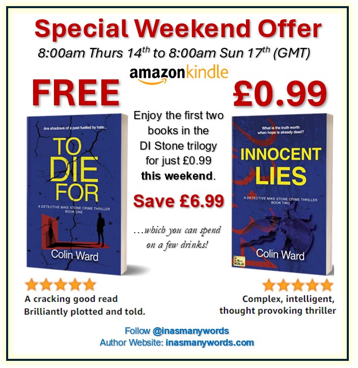 WardProWords's tweet image. inasmanywords.com/blog/f/di-mike…
A blast from the past when I published &quot;Innocent Lies&quot; - check it out on this SPECIAL FREE BOOK weekend.
#writingweeknd #readingweekend #blog #reading