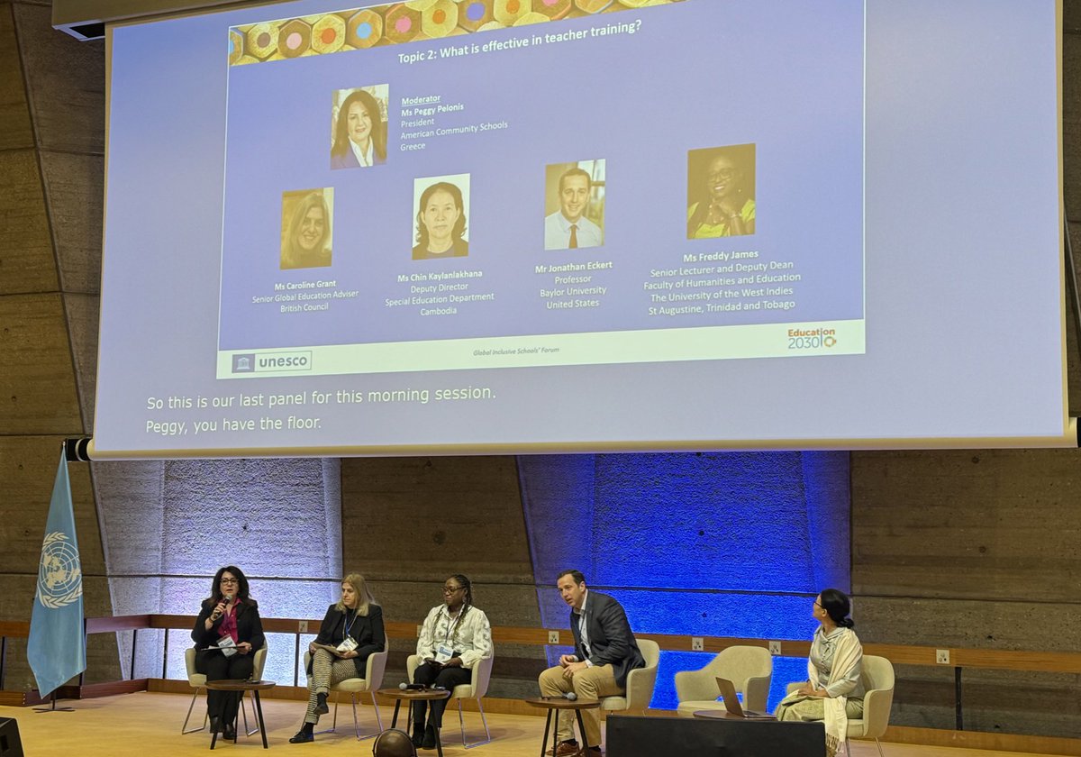 epellefsen's tweet photo. @eckertjon on the big stage @UNESCO talking teacher preparation.
#JustTeaching
#FEW = #JOY
#EachStudent
The good work @baylorcsl @BaylorSOE @Baylor https://t.co/4zkB5bdKk6