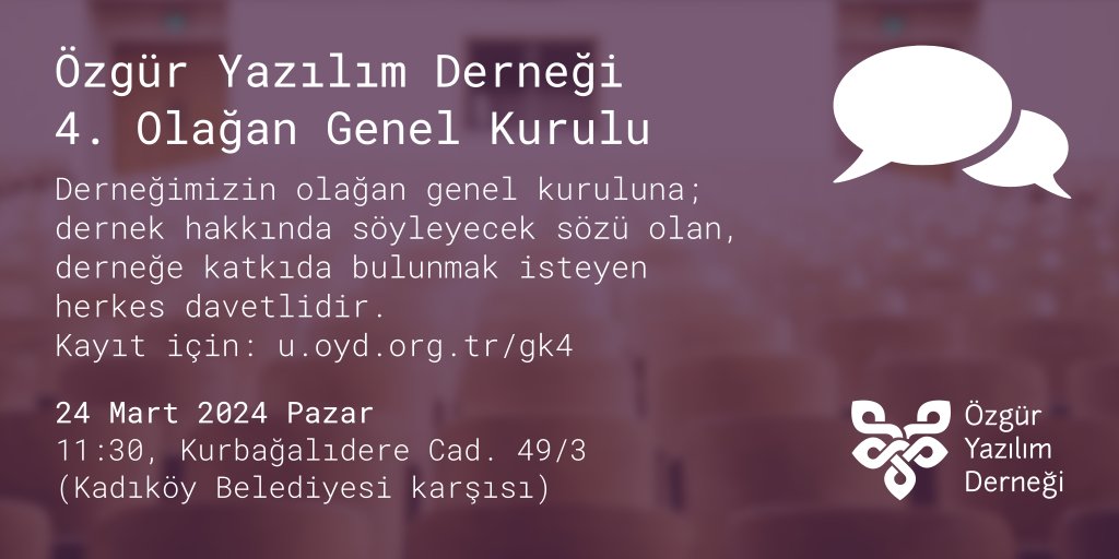 Özgür Yazılım Derneği tweet media