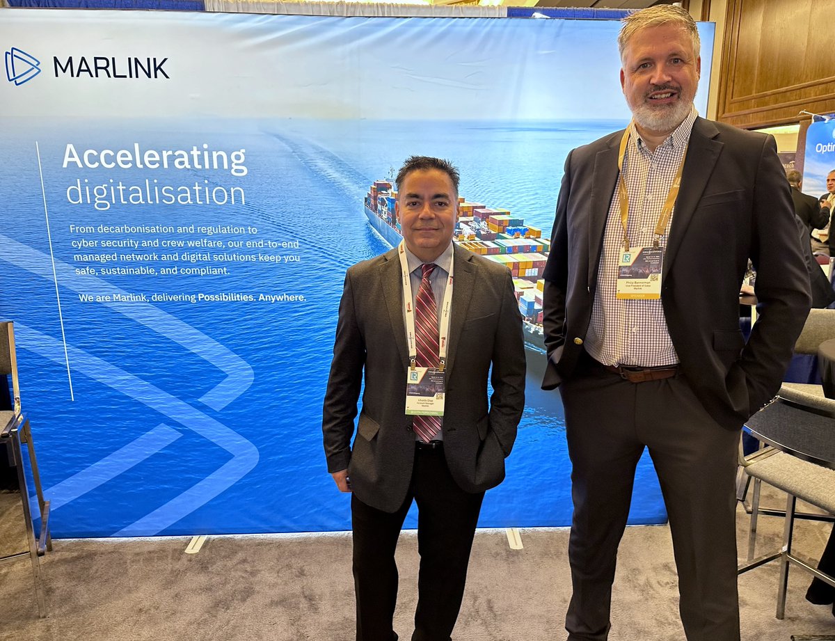 Come and meet Philip Bannerman and Ubaldo Diaz at #CMAShipping! We’re here at the Hilton Stamford in Connecticut for the final day on Stand 236 – find out how we can accelerate your digitalisation with our end-to-end managed network. #Digitalisation #CyberSecurity #IT #IIoT