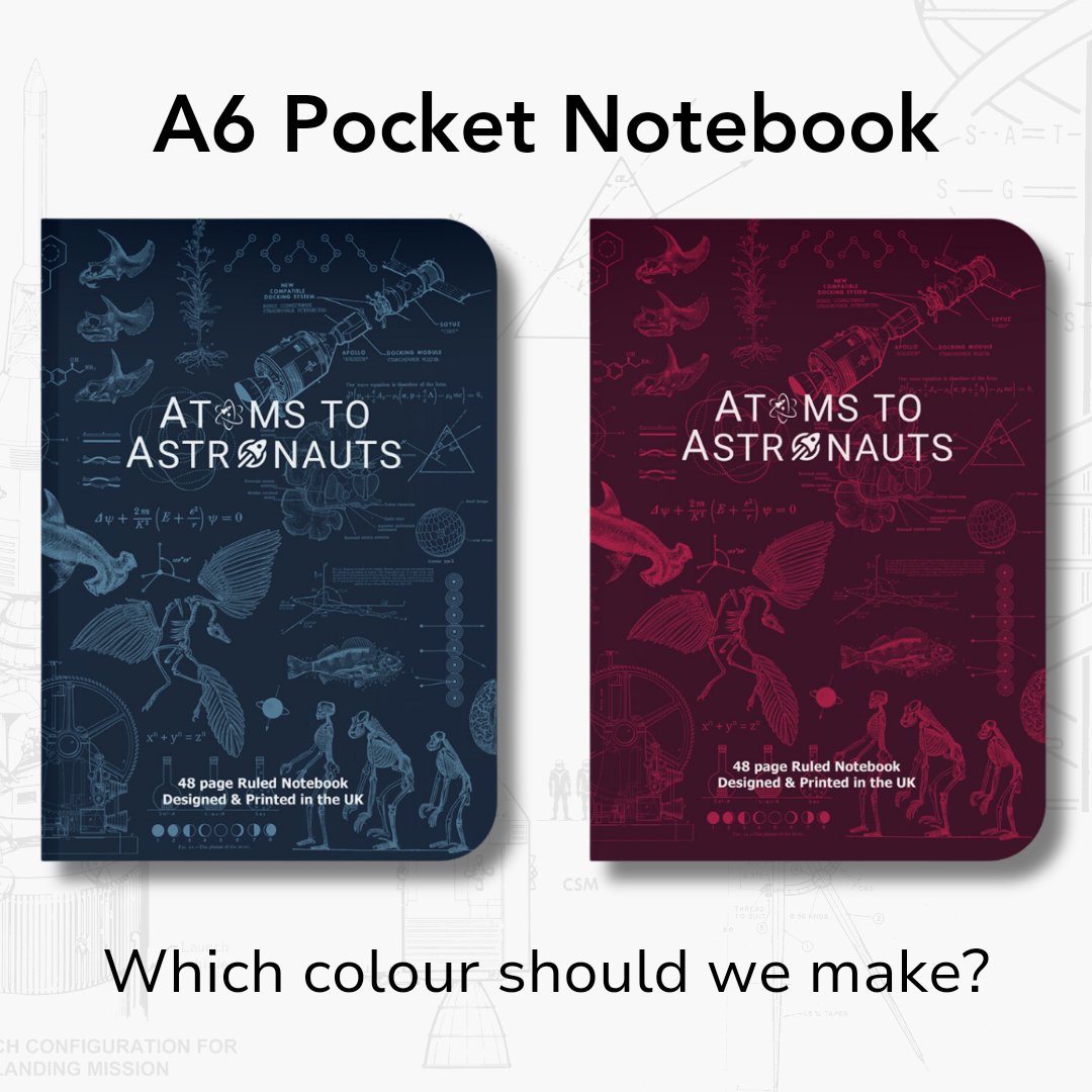 I need your help. We're producing a pocket notebook for release in May - which colour do you prefer? Put your answers below!