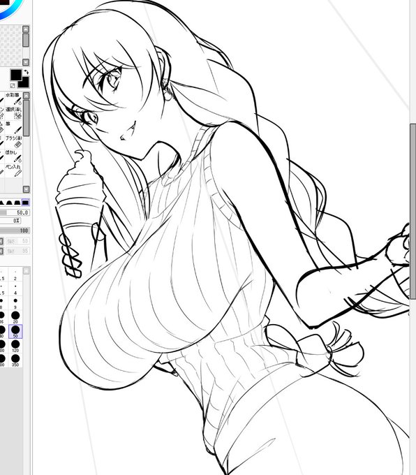 合間に雪女ちゃん落書き
少しずつ仕上げますっ 