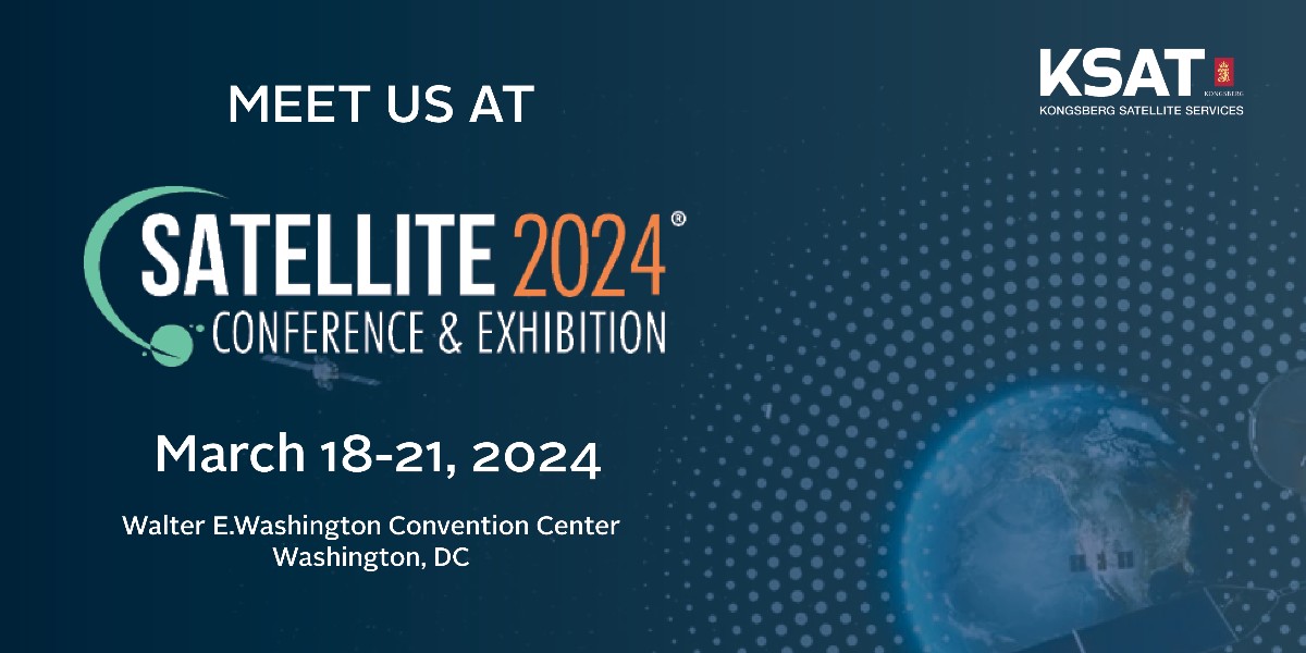KSAT US-team will be present <a href="/SATELLITEDC/">SATELLITE x GovMilSpace</a> next week in Washington ready to engage with other professionals and leaders across the satellite industry. Connect with us to chat about your ground station needs.📡🌍🛰️ 
See you there!

#WeConnectSpaceAndEarth #satelittedc