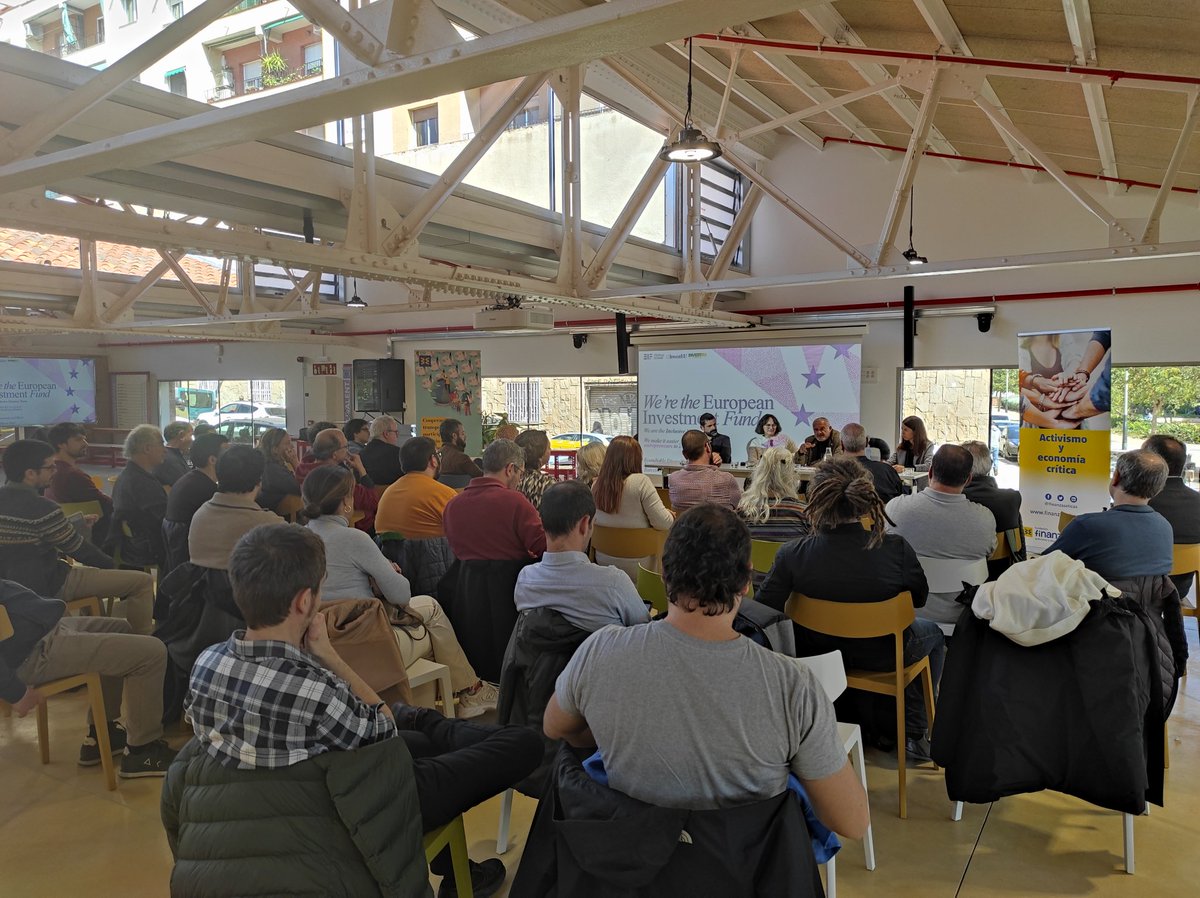 fiareBE's tweet photo. Comienza la presentación del VI informe sobre Finanzas éticas en Europa de @fiareBE, @FEBEAethicalfin  y la @ffinanzaseticas en el @Bloc4BCN https://t.co/i6W0osxukK