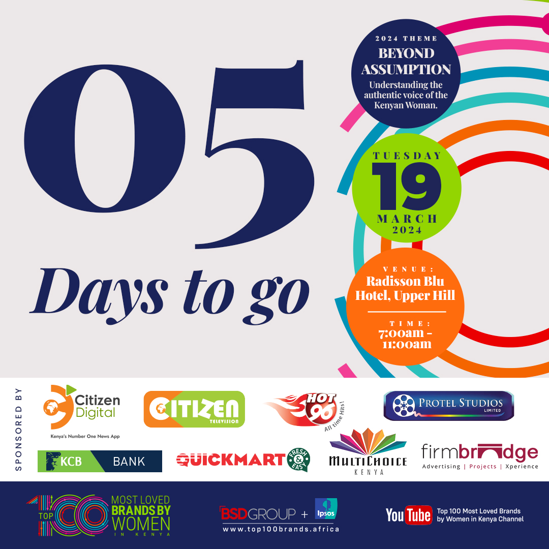 top100brands's tweet photo. 5 Days to go! @BrandBSD @Ipsos_Kenya
#top100brandsafrica #data #kenya #ipsos https://t.co/4TjNSj8IhN