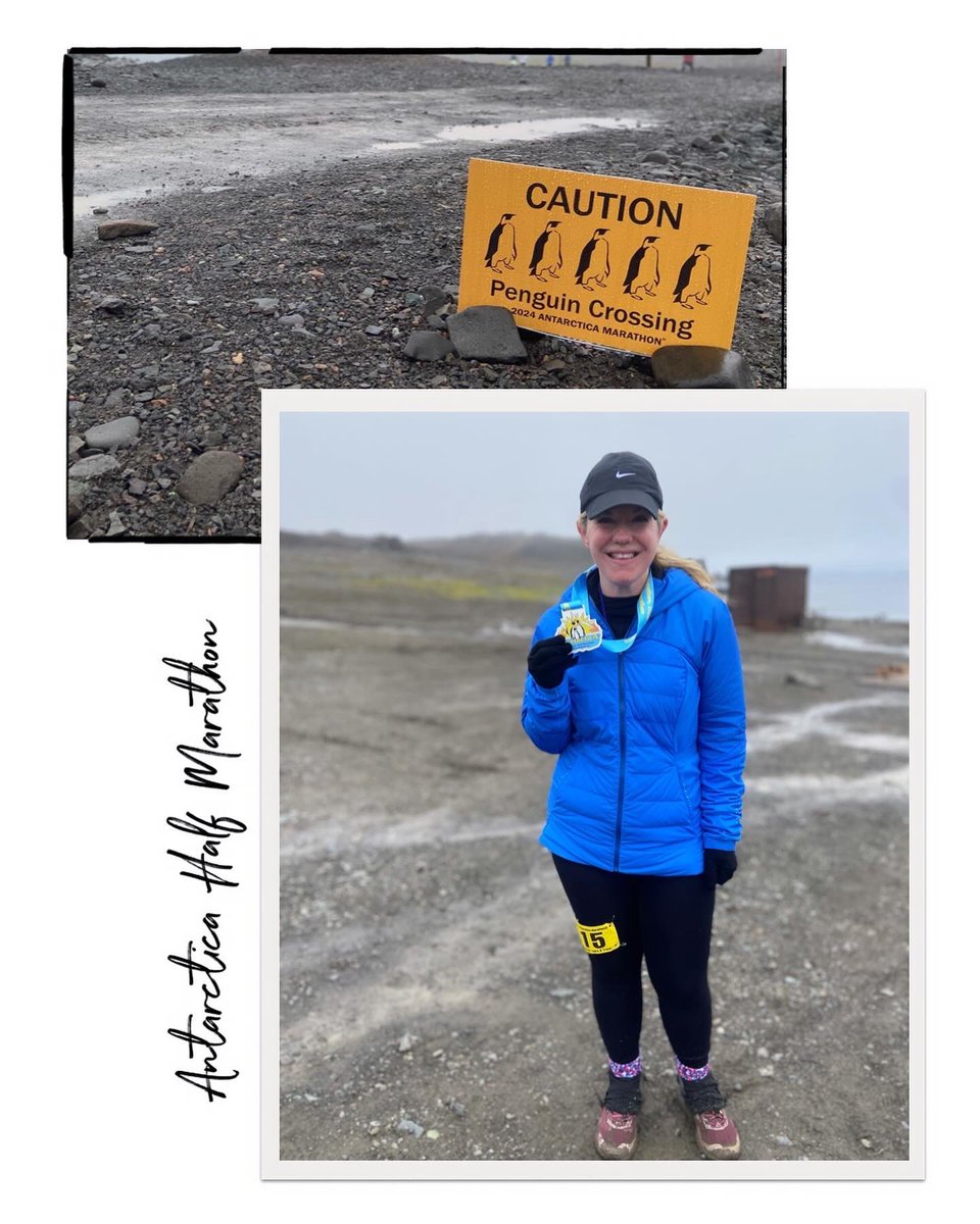 #BucketList 
Antarctica Half Marathon 🏃🏼‍♀️ 
Visited my 7th continent, and ran a race on my 6th continent (a goal of mine is to run a half/full marathon on all 6!) #Antarctica #AntarcticaHalfMarathon