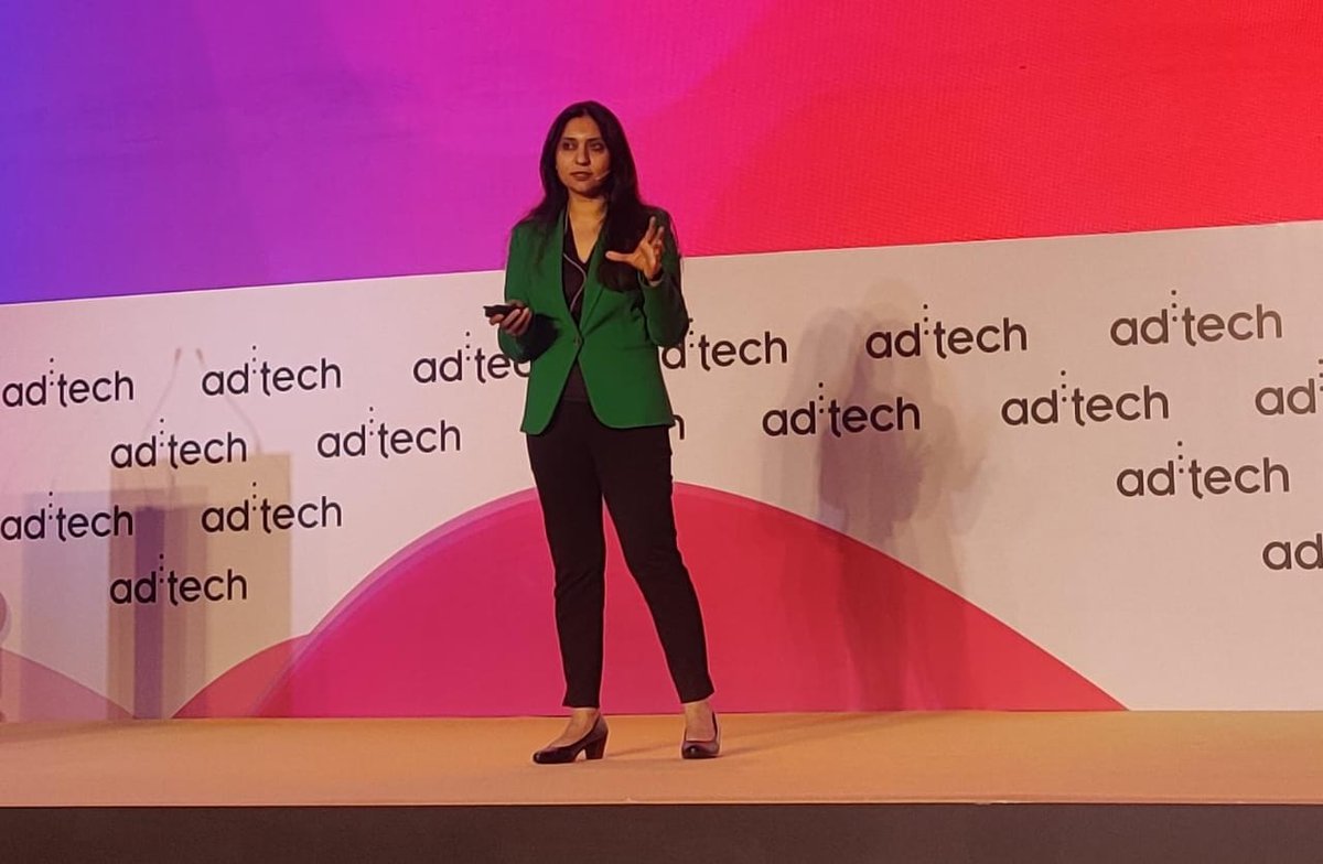 'Data has an amazing ability to multiply itself, but identifying the right insights is what matters.' - Anuja Mishra, Mamaearth #adtechIN #adtech2024