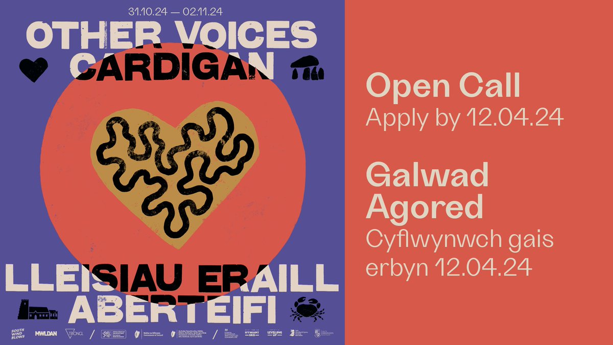 OPEN CALL to bands/musicians - fancy performing as part of the Music Trail at @OtherVoicesLive #Cardigan 2024? Our open call for artists is now live. DEADLINE 12 April, submit your details here: othervoices.ie/other-voices-c…
