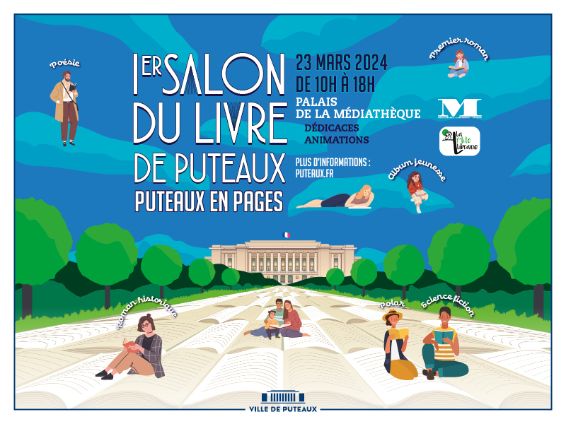 📚 Premier Salon du livre de Puteaux, le samedi 23 mars de 10h à 18h au Palais de la Médiathèque! 👏 Le programme complet ⬇️ puteaux.fr/Ma-ville/Actua…