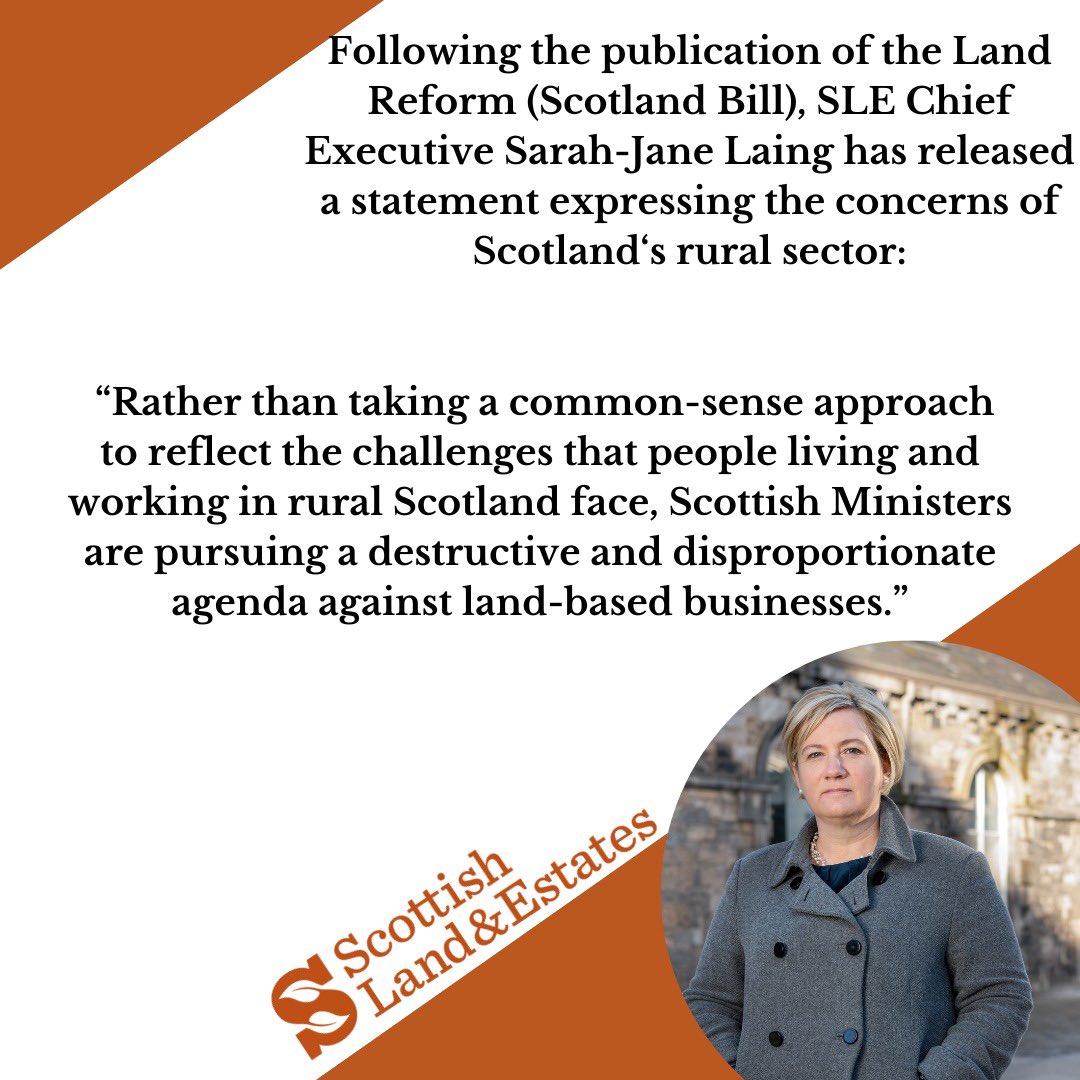 The Scottish Government have just published the long awaited Land Reform Bill.

Read SLE’s full statement on it here 👇

scottishlandandestates.co.uk/news/new-land-…