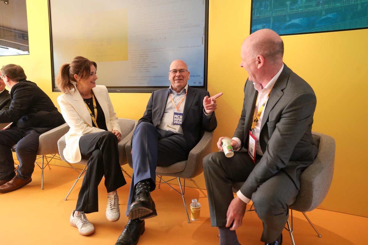 Our Chair Joe O'Neill hailed the positive outlook at #MIPIM2024 while speaking on a session at the Belfast stand @MIPIMWorld. 'It has been great to see a shared vision across the real estate community to help realise ambitious economic plans,' he said. #MIPIM2024 #MIPIM
