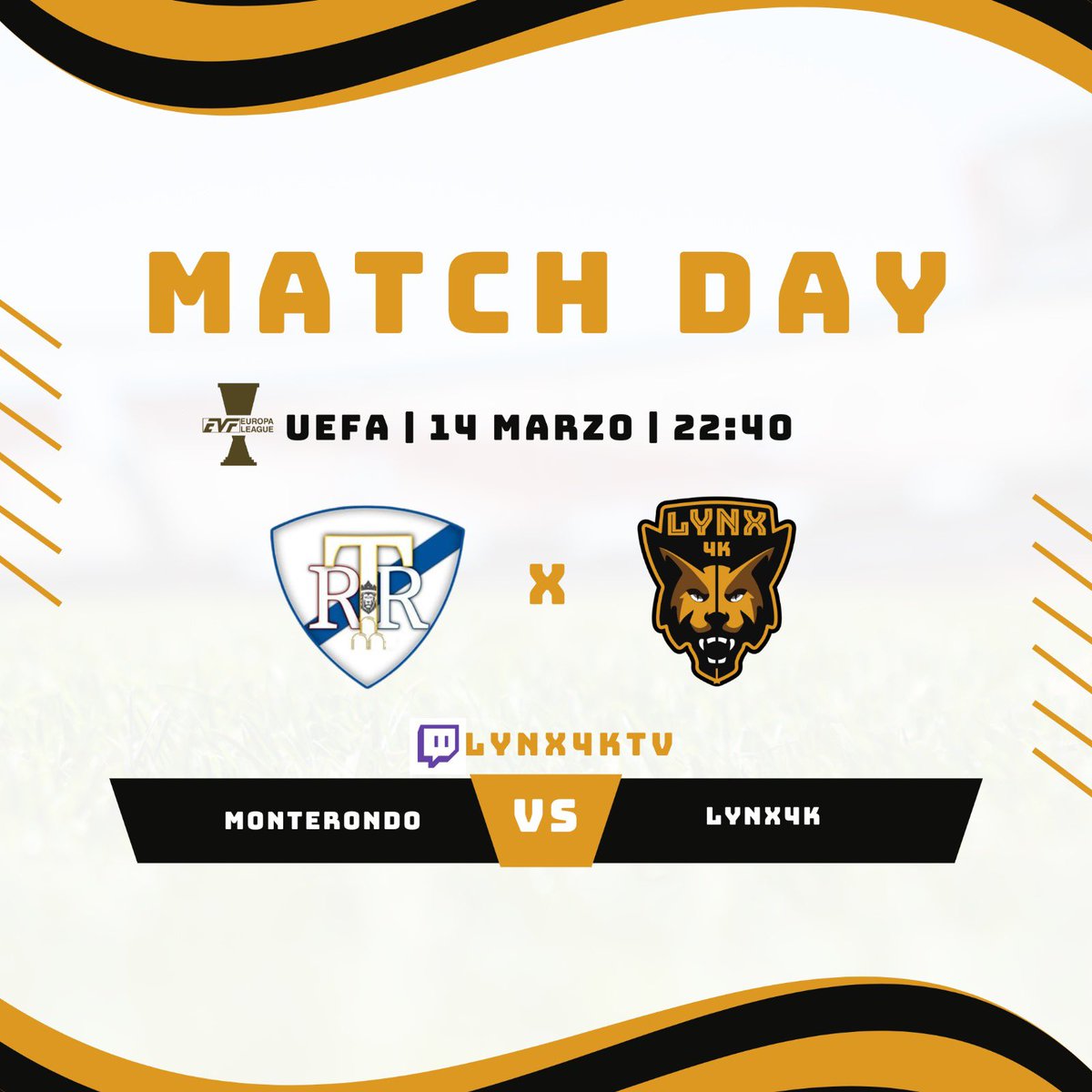 Lynx4K_ESPORTS's tweet photo. De vuelta a los CASTEOS 🔥

Esta noche jugamos competición europea de @Official_EVF y no nos lo vamos a perder 😎

Estaremos en vivo desde las 22:30 junto a @Mohe22_ y @chamo_ironic para contaros todo lo que ocurra 🎙️

🆚 REAL MONTERONDO

🟣/lynx4ktv https://t.co/KZ7cw5vjs0