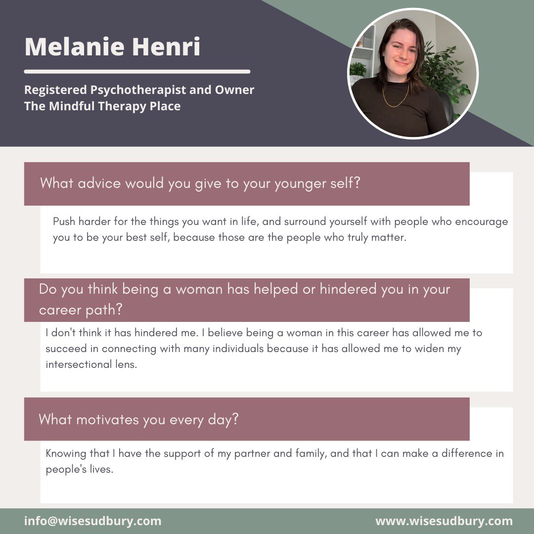 Today meet Melanie Henri!
#31women