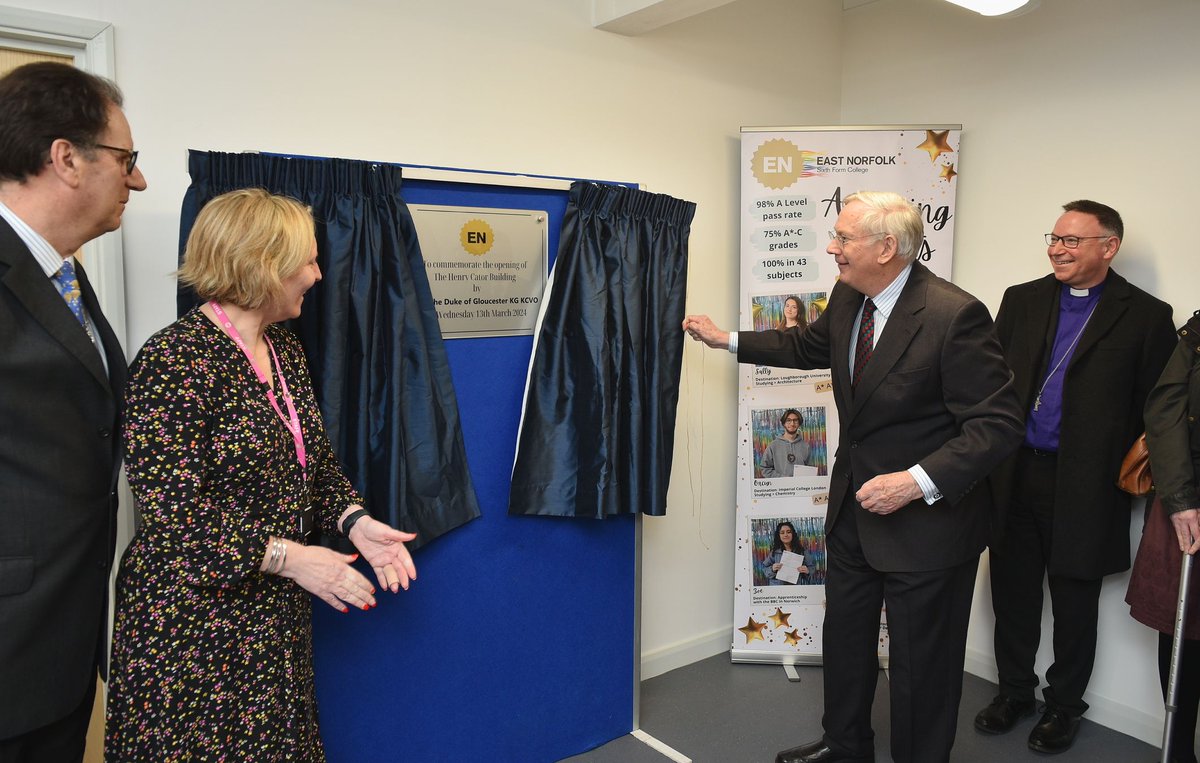 We were delighted to be joined by HRH The Duke of Gloucester yesterday for the official opening of The Henry Cator Building. HRH had a tour of the new facilities before declaring the building officially opened and you can read more about the day here👉 buff.ly/43y0zGV
