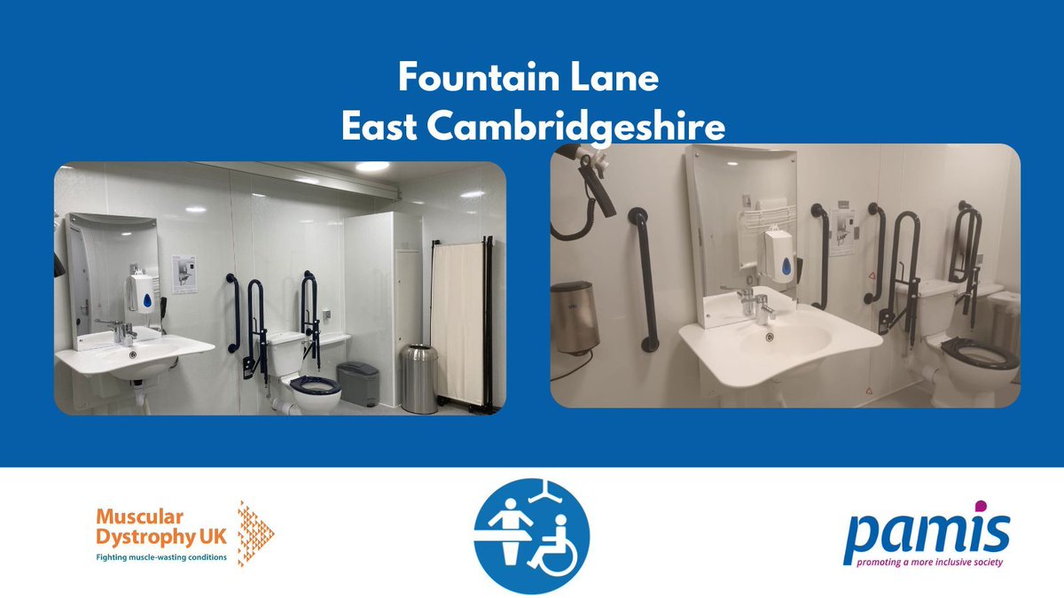 A new registration, live on the official Changing Places Toilets map - Fountain Lane: buff.ly/3TpkMep Great work, East Cambridgeshire Council! This CPT has been installed thanks to funding from the Department for Levelling Up, Housing and Communities programme