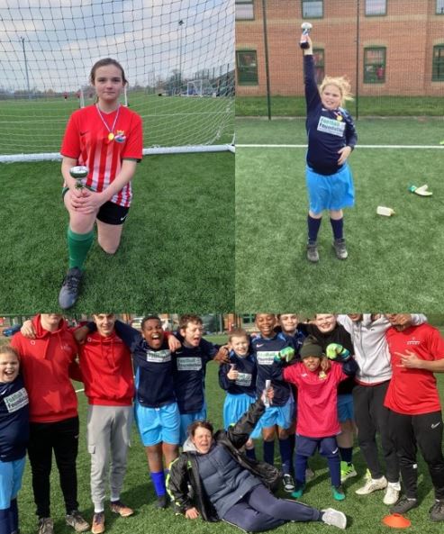 Huge congratulations to Morgan on being part of the winning team, Georgia for winning the KS2/3 tournament and Jade for her tremendous triple save in the final! Well done team! 😀⚽ Click on this link and be part of our schools and our Trust 👉mynewterm.com/trust/Sand-Aca…