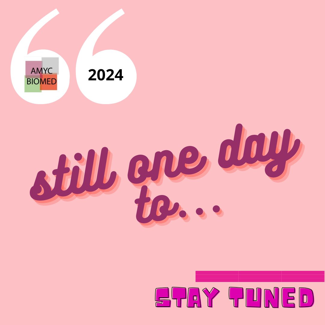 Still one day for important news.. in the while support use, follow us, join us for the coming 5th edition... #amycbiomed #amycbiomed2024