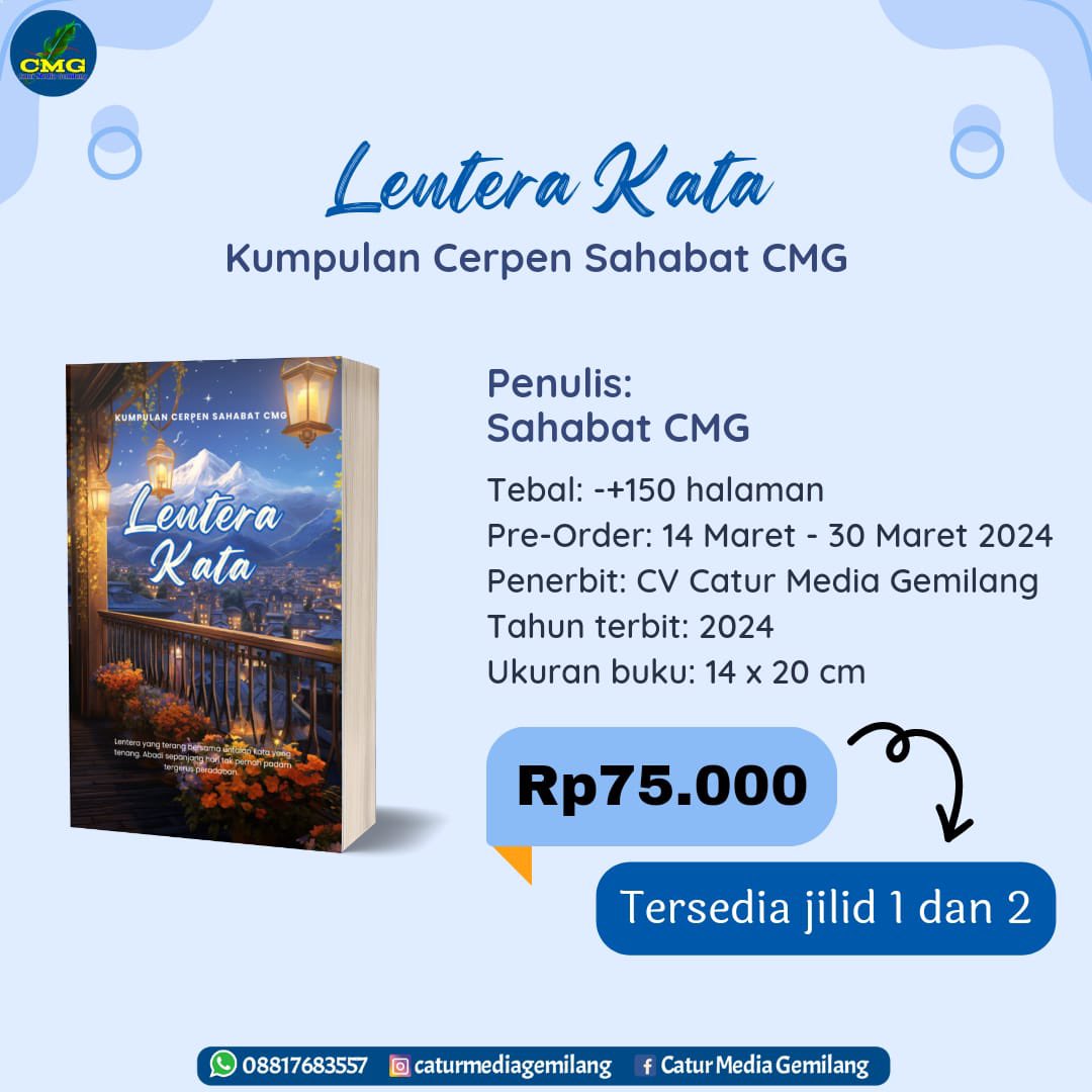 chamida12's tweet photo. Alhamdulillah, Di tengah musim yang tidak baik baik saja buku pertama yang memuat salah satu cerpen saya terbit.🔆 https://t.co/y9rzNjzcQ5
