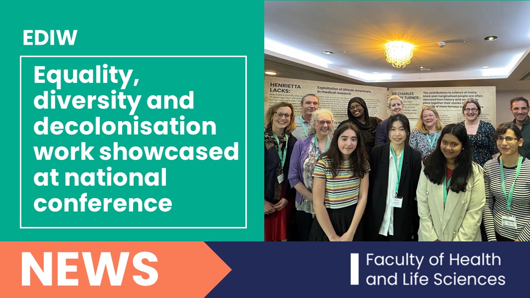 Faculty of Health and Life Sciences (@livunihls) on Twitter photo "It was fantastic to see so many of our colleagues and students presenting sector-leading work at this major EDI event."
More than a dozen HLS staff and students took part in the recent 2024 <a href="/AdvanceHE/">Advance HE</a> Equality, Diversity and Inclusion Conference.
➡️ bit.ly/3IEUHBX "It was fantastic to see so many of our colleagues and students presenting sector-leading work at this major EDI event."
More than a dozen HLS staff and students took part in the recent 2024 <a href="/AdvanceHE/">Advance HE</a> Equality, Diversity and Inclusion Conference.
➡️ bit.ly/3IEUHBX