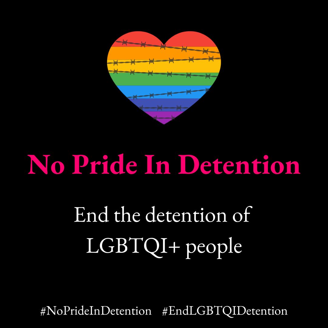 Great to have @TransActualUK join our #NoPrideInDetention campaign. Thank you, together we can win this!

#LGBTQ people are not safe in immigration detention. We need to #EndLGBTQIDetention.

Other orgs can support us @ bit.ly/3HwXprW

Learn more: bit.ly/3OB5EF1