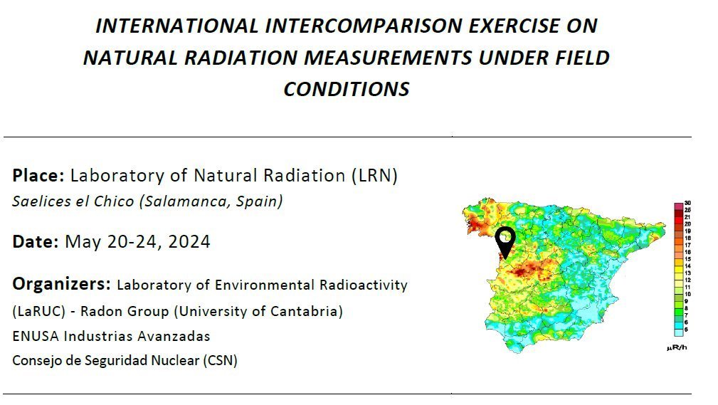 Application form for participate in Radon in air and/or External gamma radiation intercomparison 
More information in elradon.com