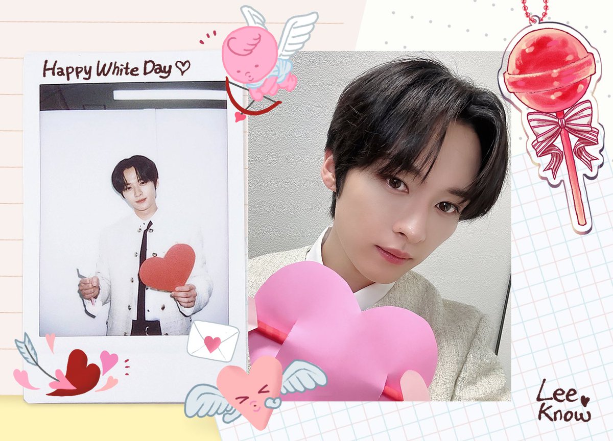 Stray_Kids_JP's tweet photo. 🤍Happy White Day🤍

STAYから届いたハートたちにお返しです☺️💕🍬
これ��らもたくさんのハートを送り合いましょう💌🪽

#StrayKids
#スキズ
#BangChan #バンチャン
#LeeKnow #リノ
#Changbin #チャンビン
#Hyunjin #ヒョンジン https://t.co/upagn5JGGJ