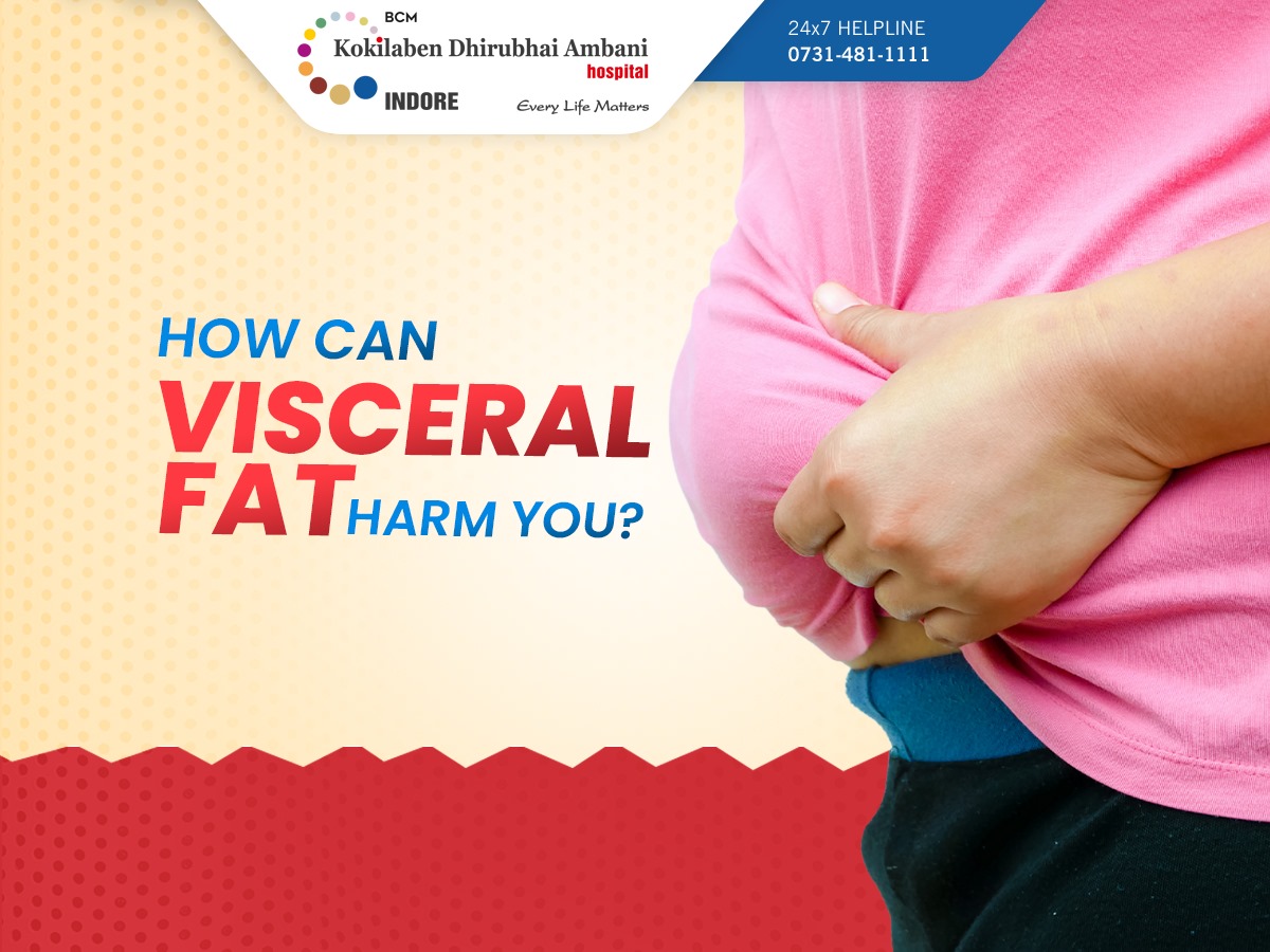 Visceral fat around the abdomen can lead to inflammation and high blood lipids, increasing the risk of #atherosclerosis and heart disease. Reduce it with a balanced diet, exercise, stress management, adequate sleep, hydration, and portion control. #VisceralFats #healthtip