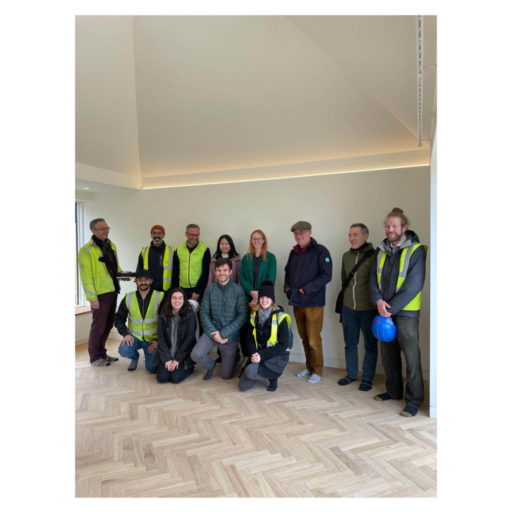 MeredithMole's tweet photo. Thanks to our friends at Caroe architects for showing the #molearchitects team around their listed house in Cambridge being carefully restored & converted to student housing. We toured around Mole's new build low energy home in Stamford.
#sitevisits #cpdtime https://t.co/VLDnQJRfnw