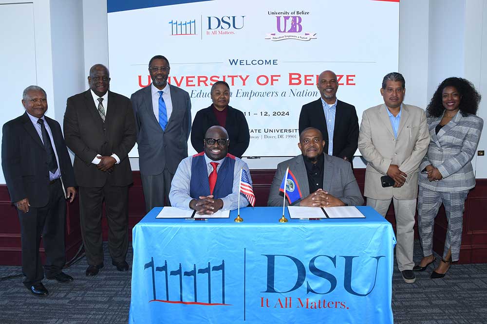 Delaware State University has opened up new possibilities in Central America through an agreement with the University of Belize. DSU and UB signed a Memorandum of Understanding affirming their intentions to engage in collaborative activities. ow.ly/ULE850QSUh3
