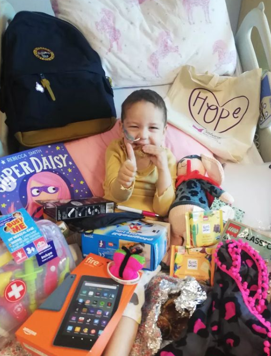 🎉Milestone Alert!🎉 We've just sent out our 100th Care and Connect bag! 🎒 These bags are lifelines for families facing childhood cancer, and Olivia is one of the many little heroes who've received one and who inspire us with their strength and resilience 💛 #childhoodcancer