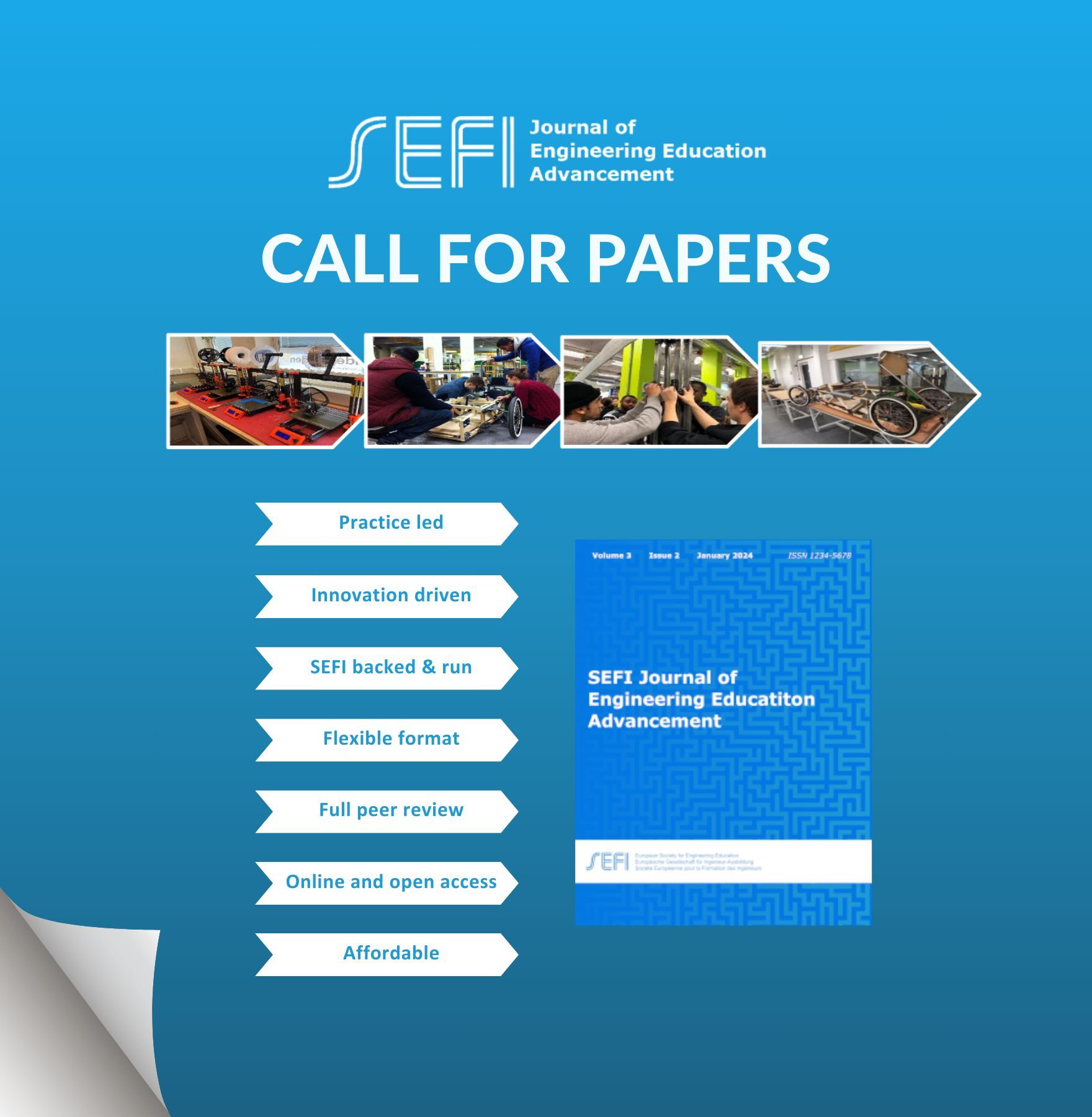 SEFI HQ on X: &ldquo;🚀 Calling engineering education academics! Submit 