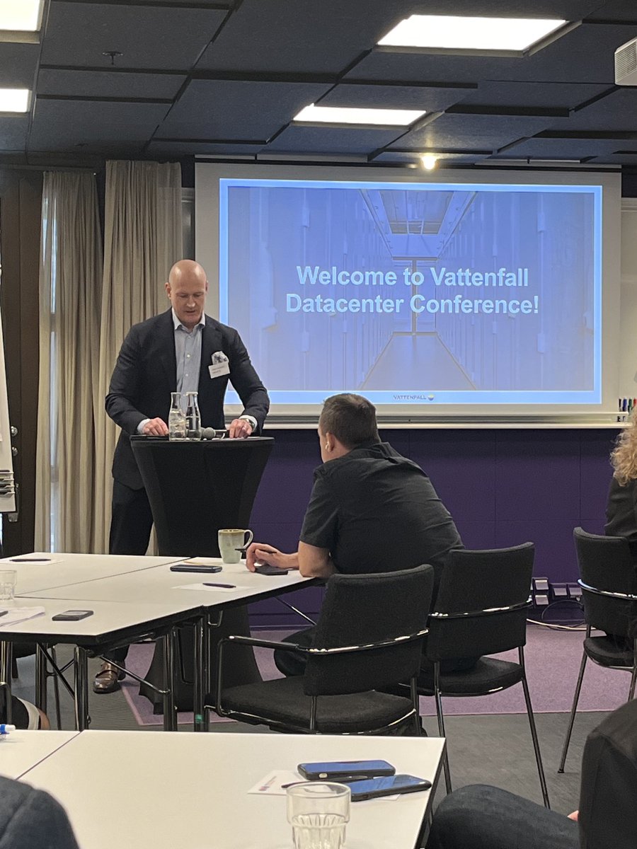 Nice to be back in the Datacenter industry for a day. Lots of old friends here. ⁦<a href="/ArelionCompany/">Arelion</a>⁩ ⁦<a href="/Vattenfall_Se/">Vattenfall Sverige</a>⁩