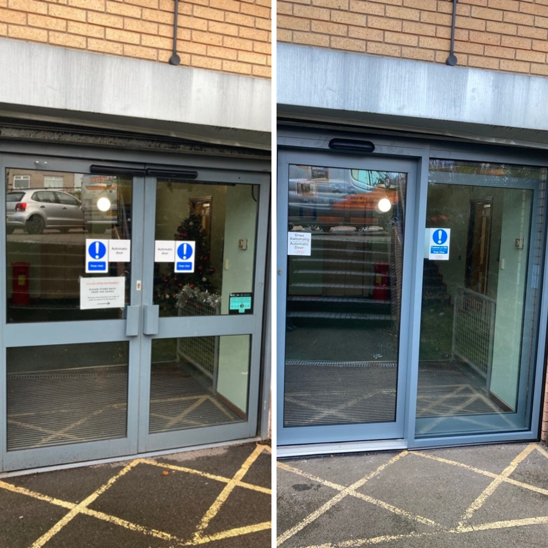 🌟 Barnardo's Cardiff branch: Liz faced swing door &amp; space issues. Solution? Custom sliding door with pocket screen! Liz thrilled: "Efficient team, problem solved! Recommending to others." #BarnardosCardiff #ProblemSolved 🌟