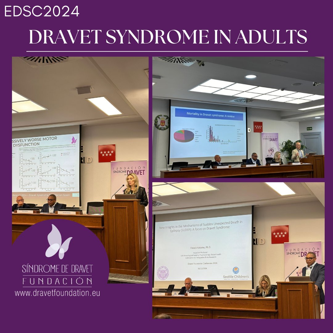 Exploramos el Síndrome de Dravet en adultos en #EDSC2024 👩‍🔬🧬. Nuevos hallazgos sobre SUDEP y longevidad desde la investigación y la experiencia clínica. Un avance crucial para la atención. 🌟