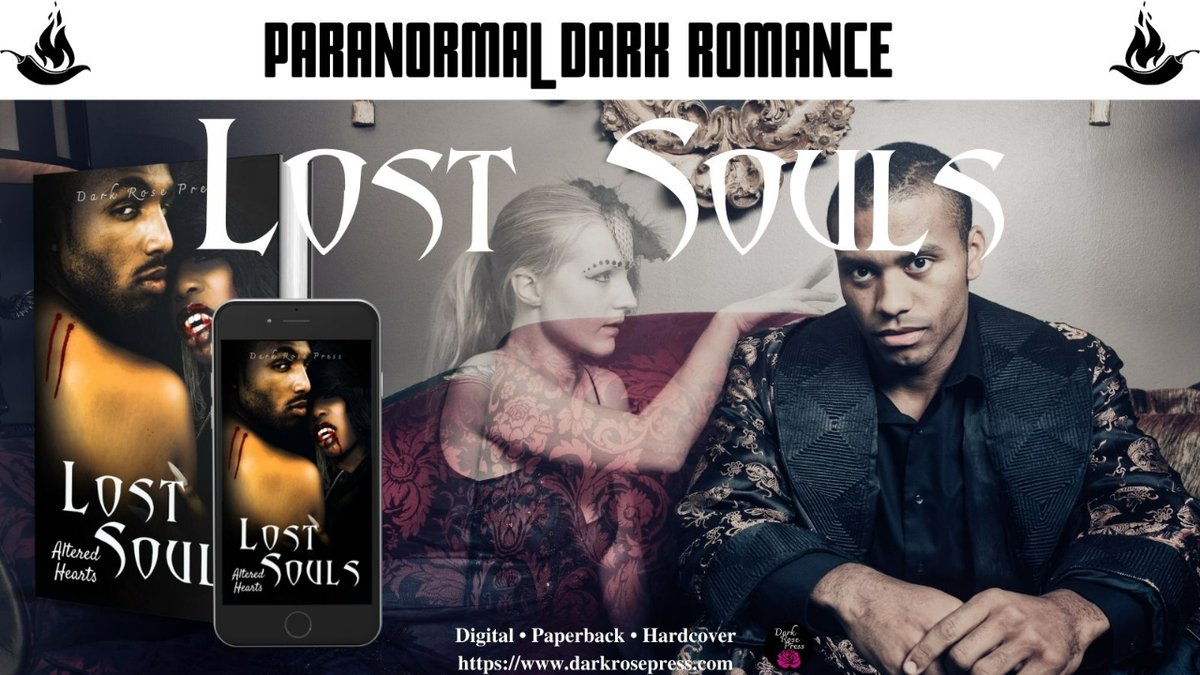 DarkRosePress's tweet photo. LOST SOULS
Dark #ParanormalRomance

https://t.co/jD7C2wU80c
🖤
Twisted love affairs &amp; haunting seductions, where fangs &amp; magic entwine with raw emotions
🖤
#DARKROMANCE #VAMPIRES #STEAMYREADS #TBRpile #LGBTQ #anthology #readingcommunity #bookblogger #bookpromo #booknerd https://t.co/L8cPPJ1V2B