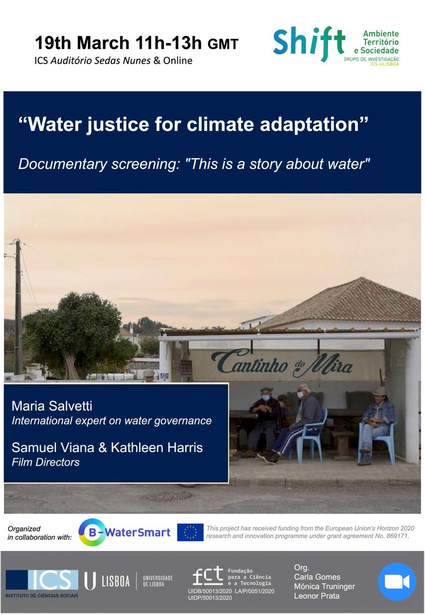 greendeal_net's tweet photo. 🌊Join  the screening of "This is a Story About Water" on the impacts of industrial agriculture &amp;climate on 🇵🇹's rural communities. Participate in the debate w/ the film directors on water justice &amp; climate adaptation organised by @IcsShift &amp;BWater Smart
👉https://t.co/GfLwD7D5FI https://t.co/sawovpdJ0C