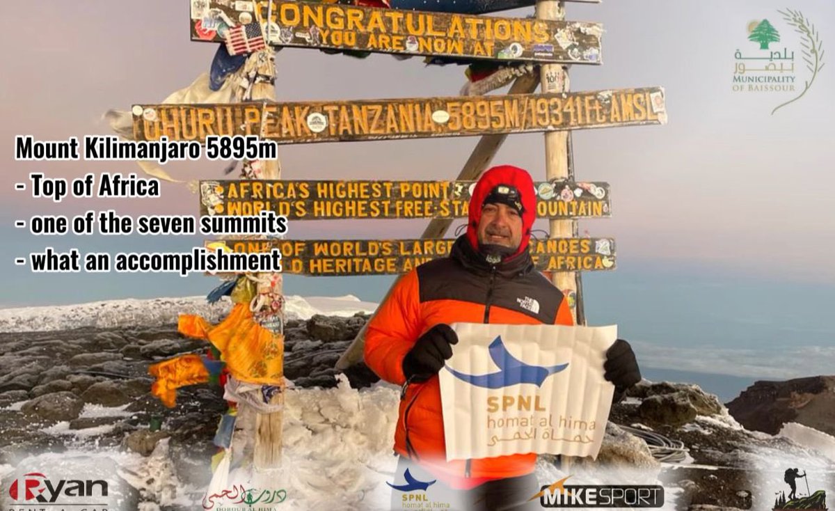 Hamada Malaeb Just Reached the Top of Mount Kilimanjaro. Read more: spnl.org/hamada-malaeb-…