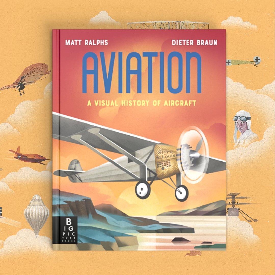 Happy publication day to @MattRalphs2 and Dieter Braun's Aviation ✈️ From ancient aviation to the concord, wartime jets to the future of aircraft, celebrate the ingenuity of aeroplanes, biplanes, monoplanes and helicopters 🛫 Out now ➡️ lnk.to/Aviation