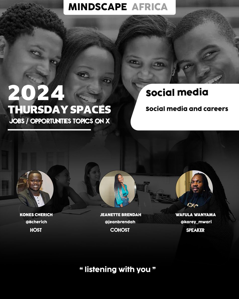 Social media is currently a powerful tool. Powerful that it can make and break your career. Come to think of it, has your career been impacted by Social Media? Join us tonight at 9PM EAT, as we speak about this @jeanbrendah @BCherich @bildadwafula