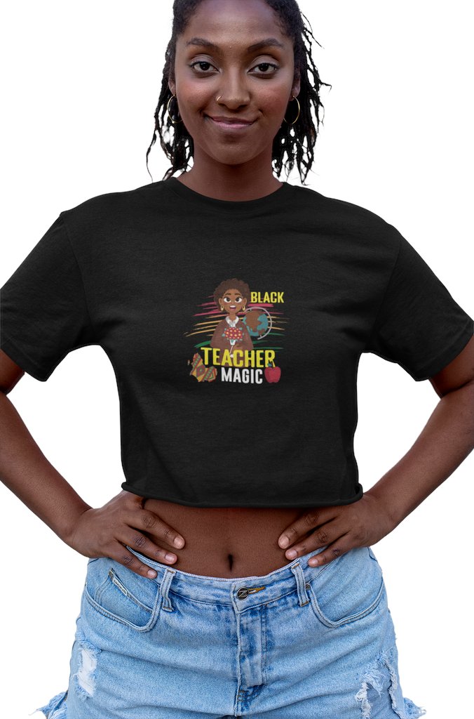 Celebrate #BlackTeacherMagic with our must-have Women's Crop Top! Perfect for those who embrace style & empowerment. Limited offer at $14.99! Shop now: shortlink.store/4wy9_6tgqkd7 #miirrayy #plusclothing #womensfashion