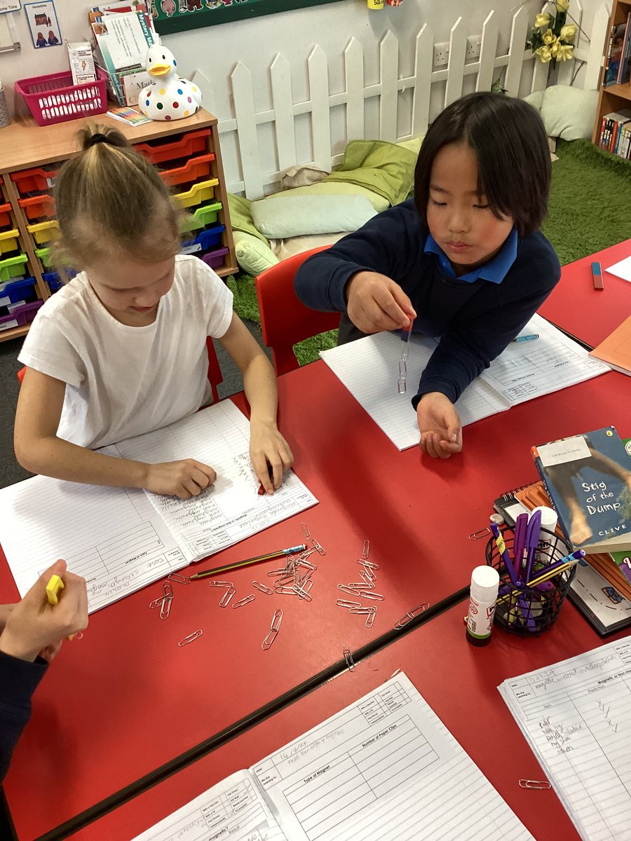 OWPS_seals's tweet photo. We’re investigating the strength of different magnets in our #owpsScience lesson 🧲 https://t.co/12tRswz2KX