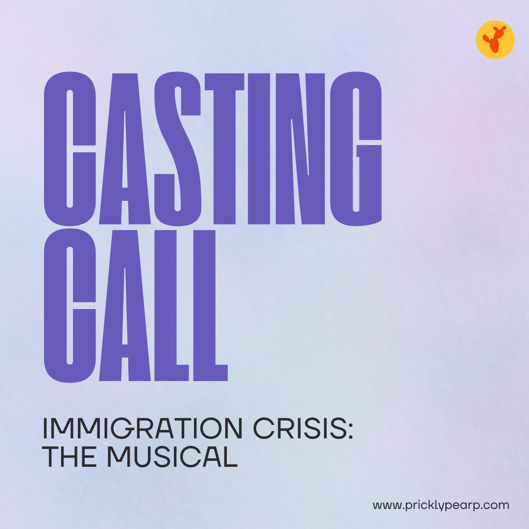 PearProductions's tweet image. 🚨CASTING 3 performers to join our team in Edinburgh or within commuting distance. To apply, send your CV, cover letter, monologue, and song by March 25th at NOON to pricklypearp@gmail.com. The project is supported by the City of Edinburgh Council.