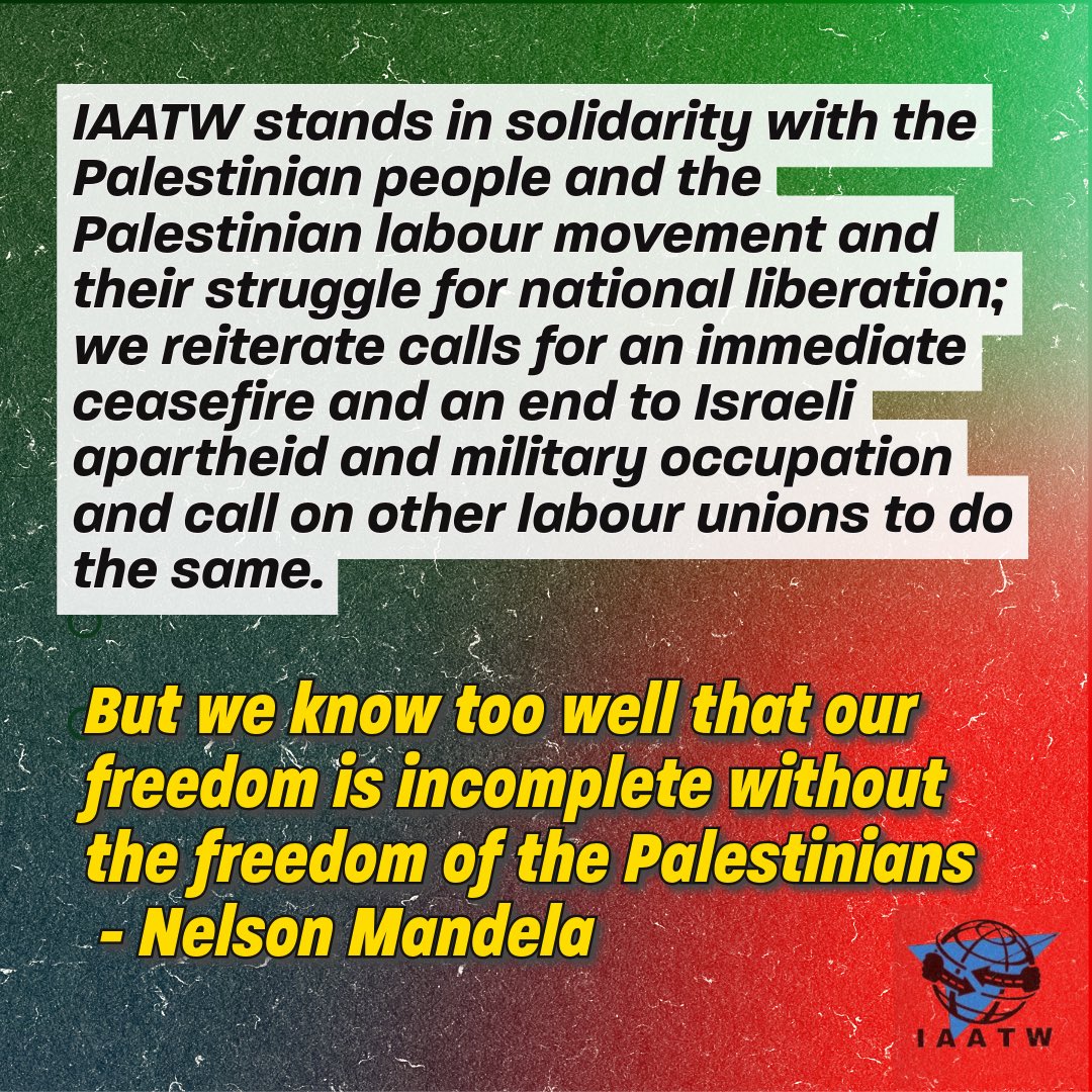 IAATW for a free 🇵🇸

BREAKING: App-based worker unions representing over 100K Uber drivers &amp; other app-based drivers across 20 countries have united to boycott Chevron-branded gas stations, incl Texaco &amp; Caltex, in alignment with the Palestinian BDS National Committee campaign.